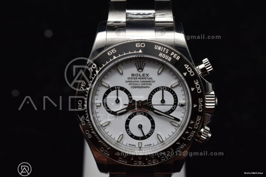 Steel FreshLook 1054 126500 SL4801 Daytona VS Factory Rolex Movement SBF 1:1 904L White Dial In 1115